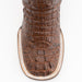 Ferrini Women's Stampede Square Toe Boots Crocodile Print - Rust Brown - Ferrini Boots