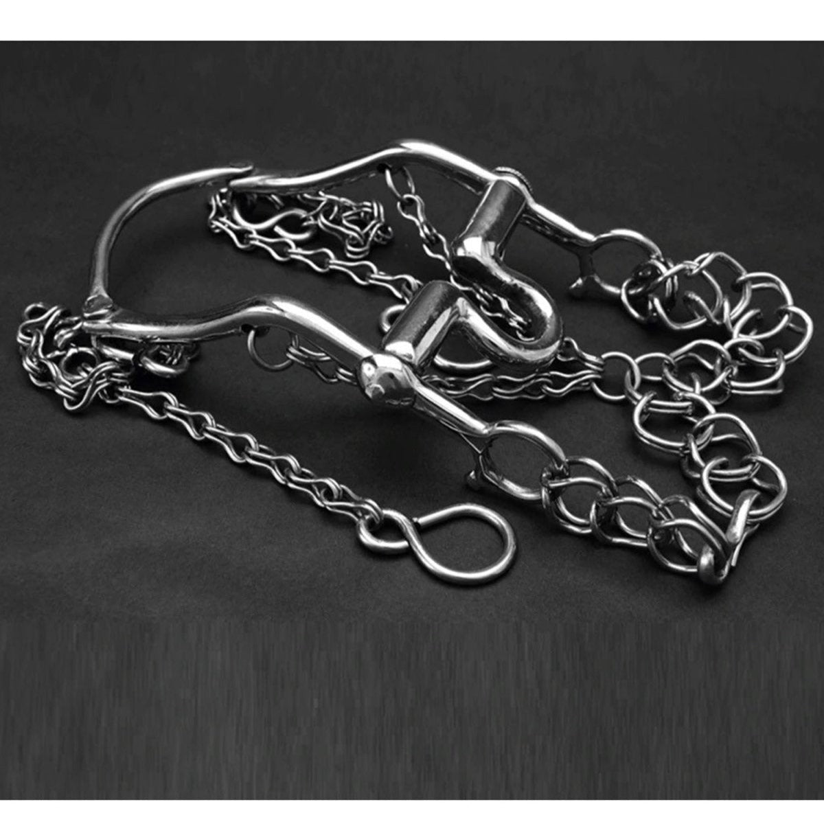 Freno Fino para Pony de Acero Inoxidable Color Plata IMP-51242 - White Diamonds Boots