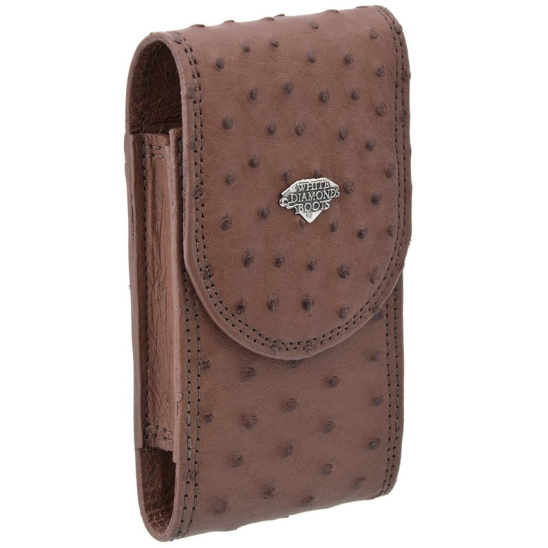 Funda para Smartphone de Avestruz Completa Original Gris WD-1570