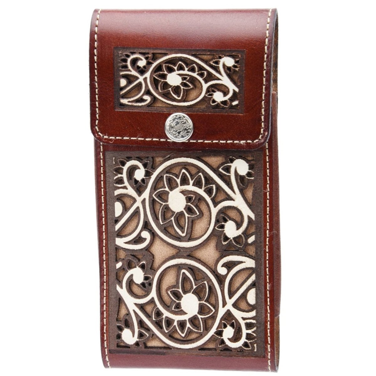 Funda para Smartphone de Cuero Corte Laser Original Shedron WD-1599 - White Diamonds Boots