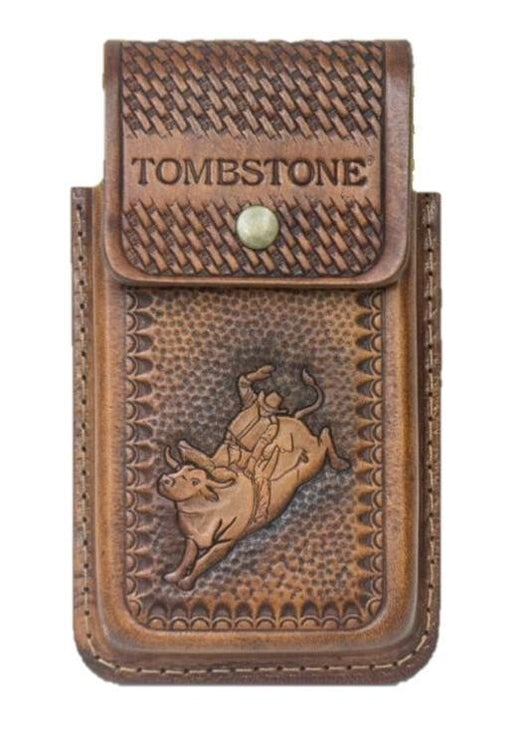 Funda para Smartphone Tombstone de Cuero Original Tan con Toro - Tombstone