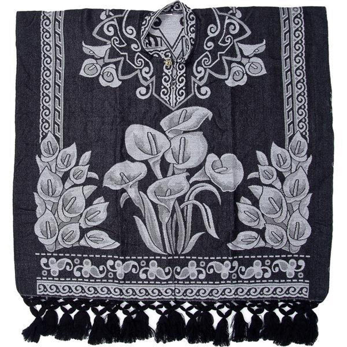 Gaban (Jorongo o Sarape) Bordado Doble Vista Rustico imp-93405 - Impormexico