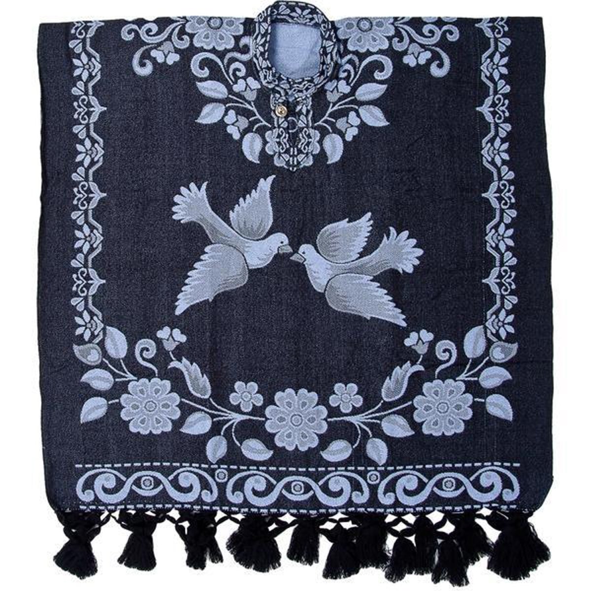 Gaban (Jorongo o Sarape) Bordado Doble Vista Rustico imp-93407 - Impormexico