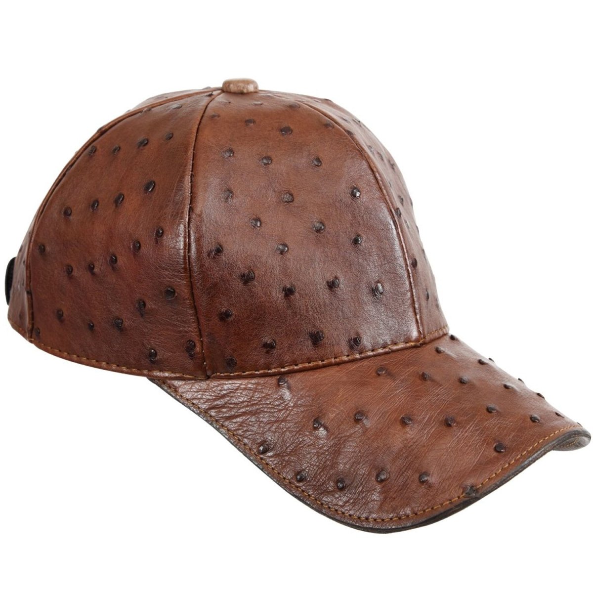 Gorra o Cachucha de Piel Avestruz Original Color Cafe WD-1719 - White Diamonds Boots