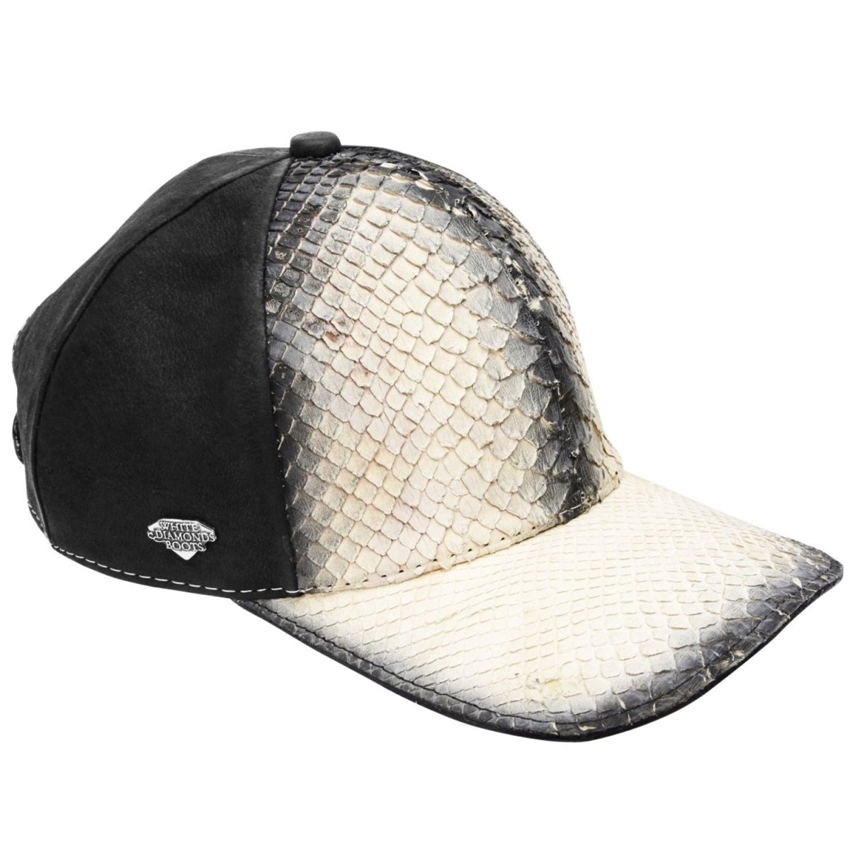 Gorra o Cachucha de Piton Original Color Negro y Natural WD-1737 - White Diamonds Boots