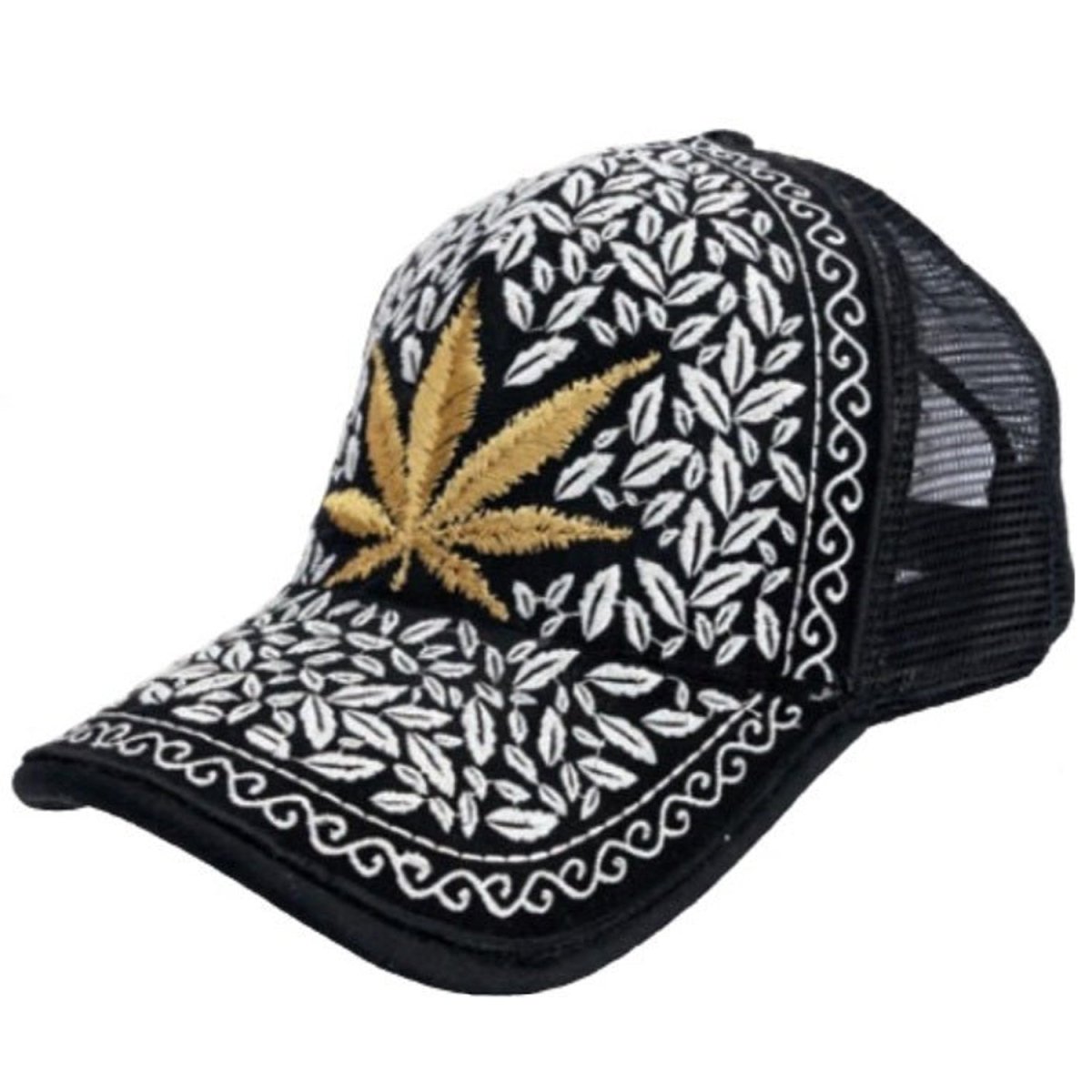 Gorra Tradicional Charra con Bordado de Planta - ImporMexico