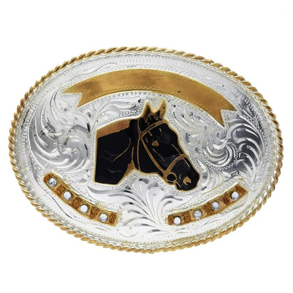 Cowboy Buckle with Fine Alpaca Horse IMP-20103 display picture 2