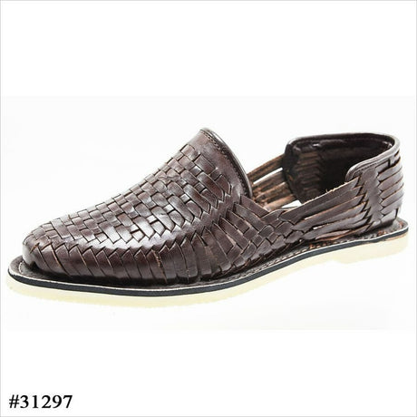 Huarache Artesanal Tipo Mocasin Color Cafe imp-31297 - Import Mexico