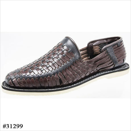 Huarache Artesanal Tipo Mocasin Color Cafe/Negro imp-31299 - Import Mexico