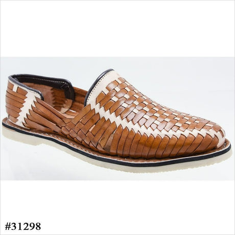 Huarache Artesanal Tipo Mocasin Color Tan/Natural imp-31298 - Import Mexico