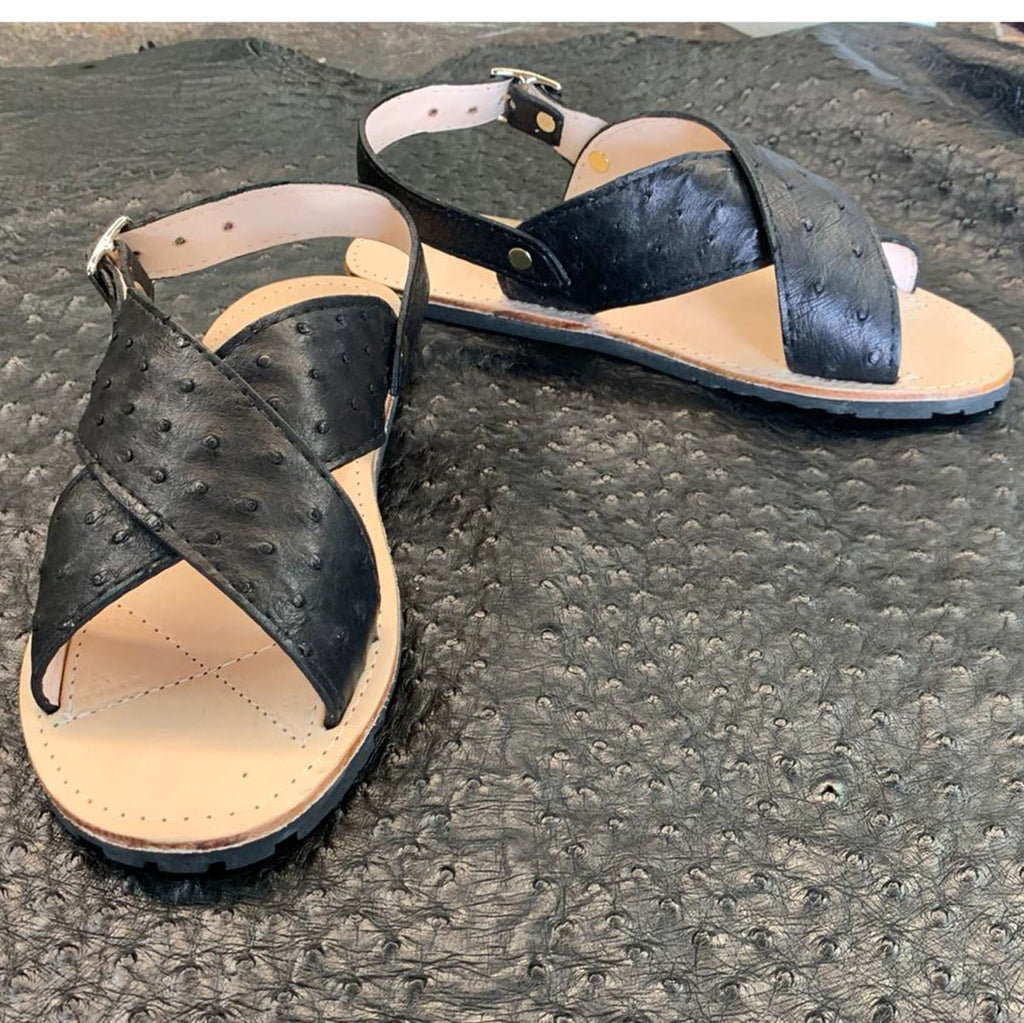 huaraches de avestruz originales