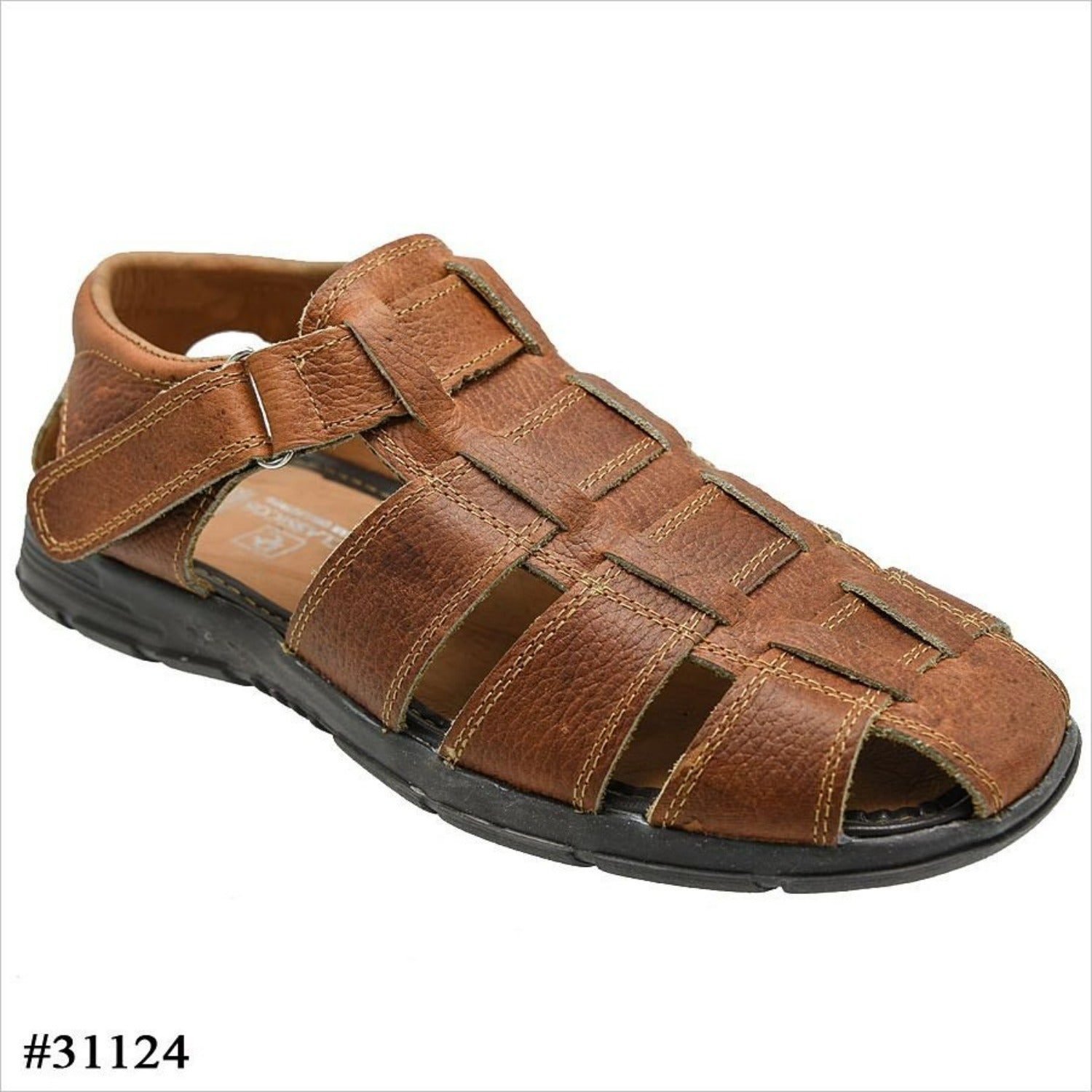 Huarache de Cuero Artesanal de Vestir Fino Color Miel imp-31124 - Impor Mexico