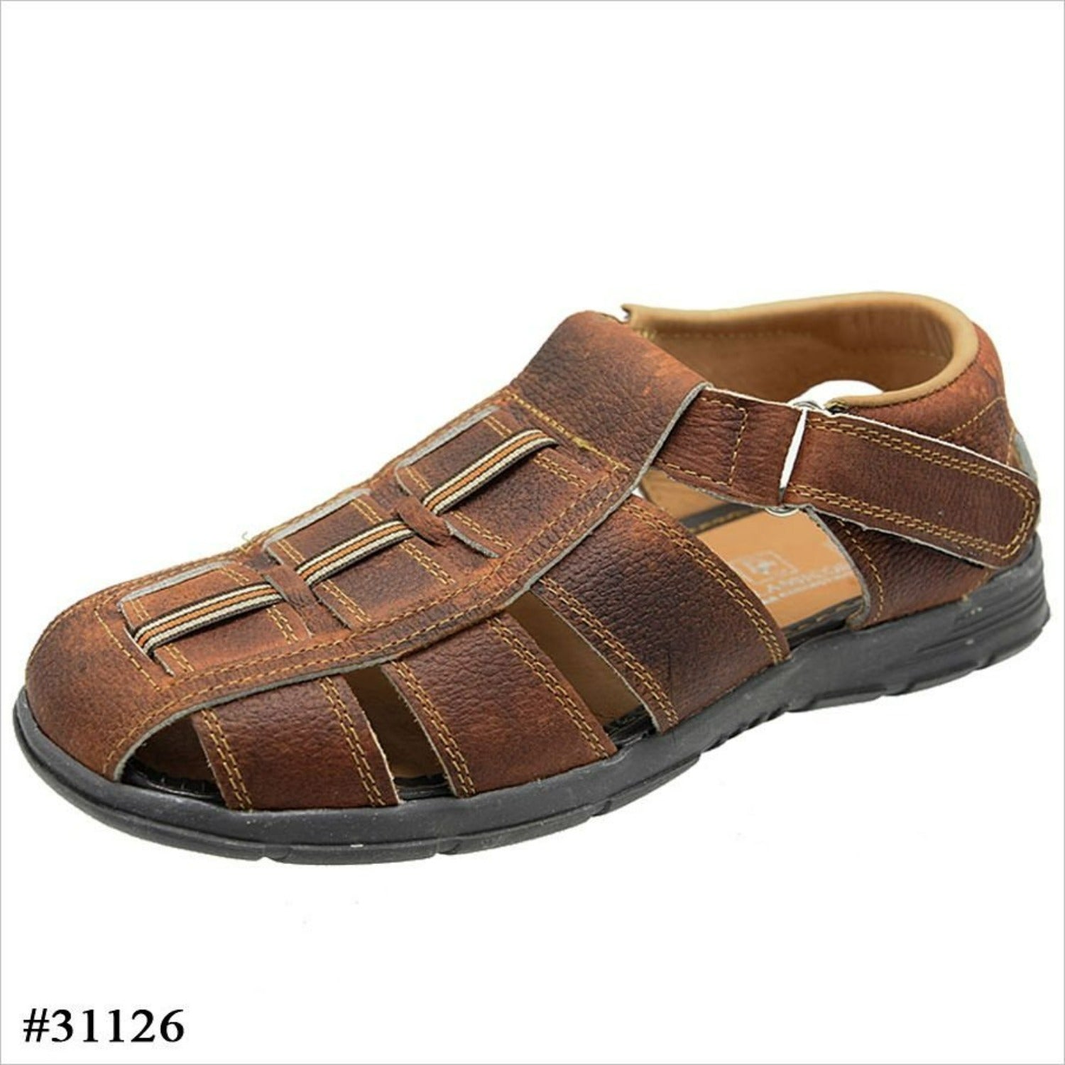 Huarache de Cuero Artesanal de Vestir Fino Color Miel imp-31126 - Impor Mexico