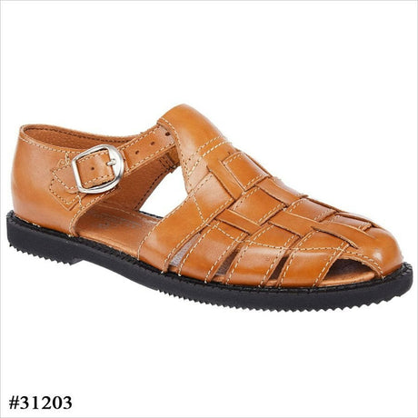 Huarache de Cuero Artesanal de Vestir Fino Color Miel imp-31203 - ImporMexico