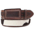 Cinto Charro de Cuero con Pelo de Vaca de 2" imp-14322 - Impormexico