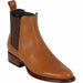 Los Altos Men's Round Toe Leather Short Boots - Honey 69B2151 - Los Altos Boots