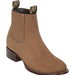 Los Altos Men's Round Toe Suede Leather Short Boots - Taupe 50B6361 - Los Altos Boots