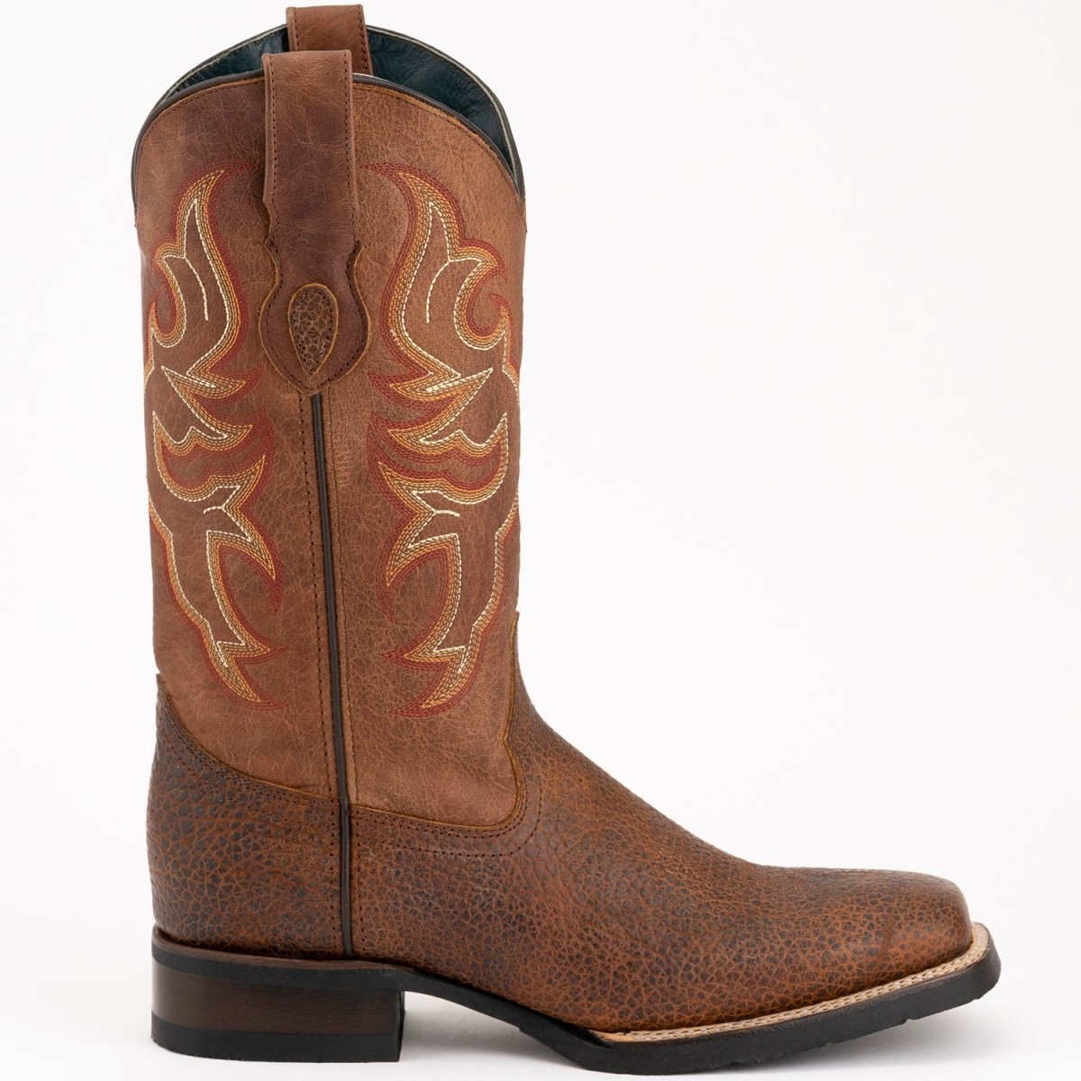 Men's Ferrini Toro Leather Boots Handcrafted Brandy - Ferrini Boots