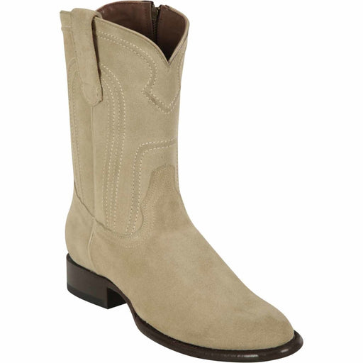 Men's Los Altos Original Suede Leather Boots Roper Toe with Zipper - Oryx 69Z6611 - Los Altos Boots