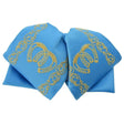 Moño Charro Bordado Color Azul con Hilo Dorado imp-72515 - Impormexico