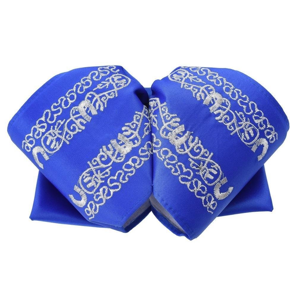 Moño Charro Bordado Color Azul Rey con Plata imp-72550 – CaballoBronco.com
