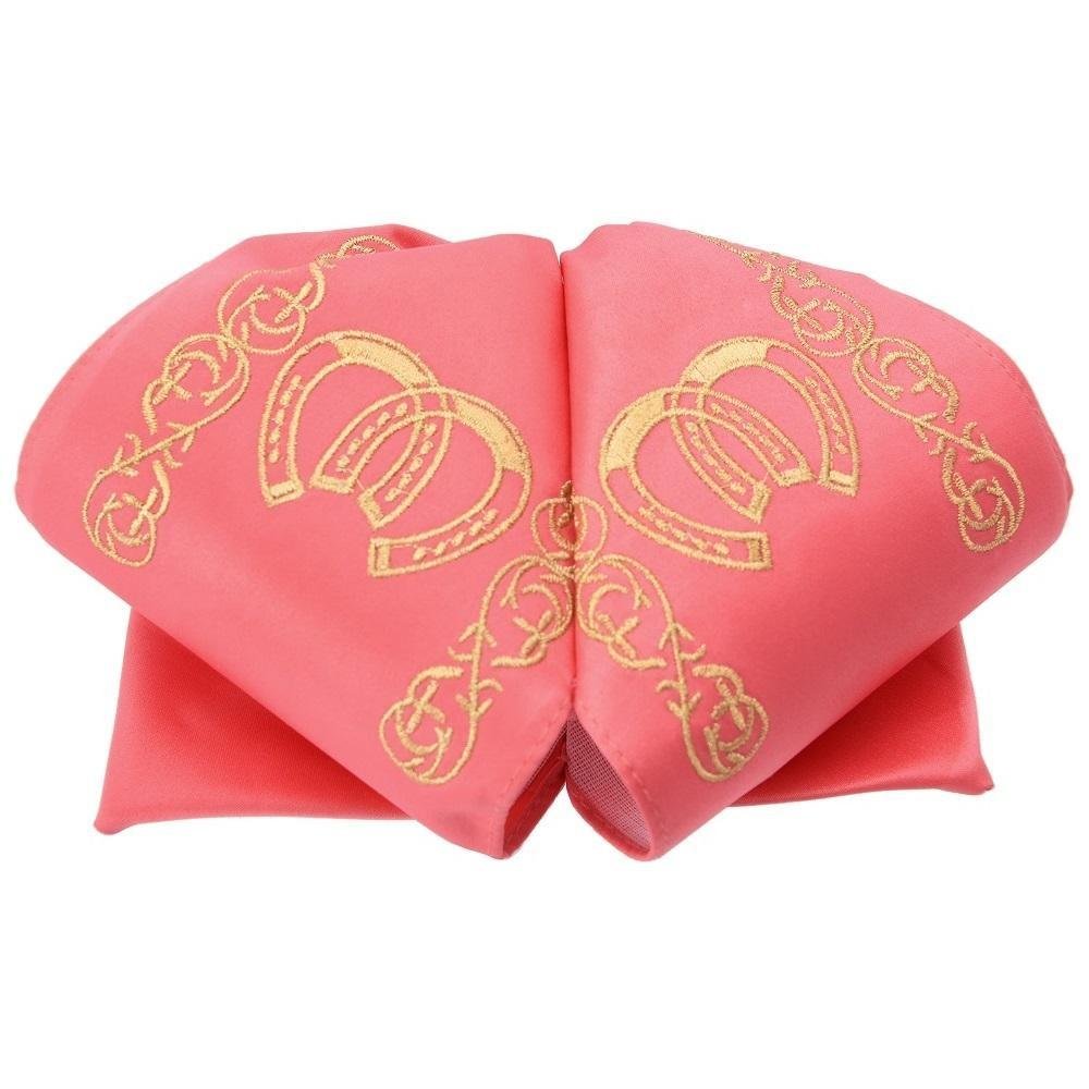 Moño Charro Bordado Color Coral con Oro imp-72506 - Impormexico