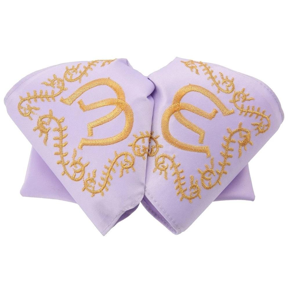 Moño Charro Bordado Color Morado con Hilo Dorado imp-72512 - Impormexico
