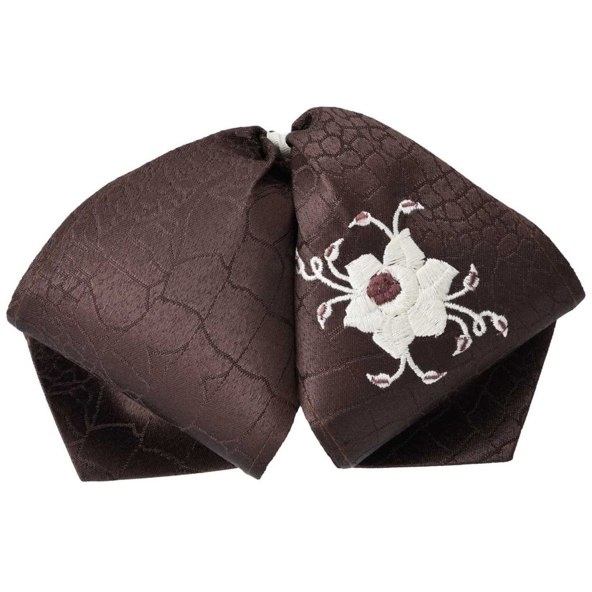 Moño Charro Fino Color Cafe con Flor WD-964 - White Diamonds Boots