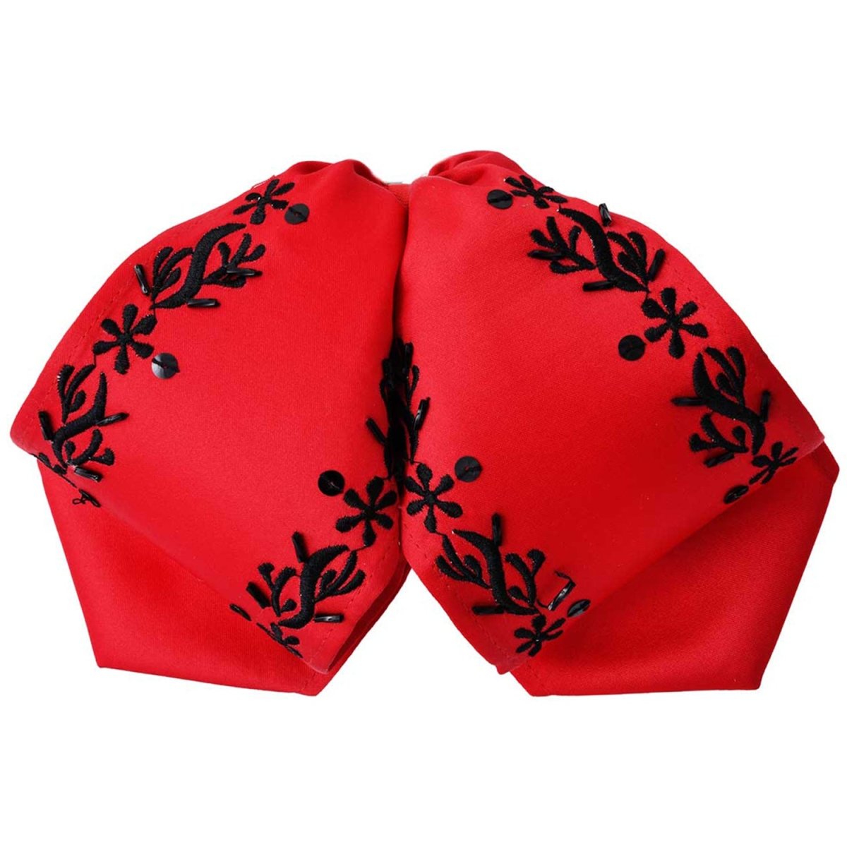 Moño Charro Fino Color Rojo con Negro WD-977 - White Diamonds Boots