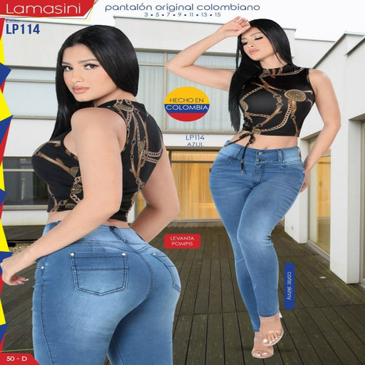 Pantalón de Mezclilla Colombiano LAM-LP114 - Lamasini Jeans