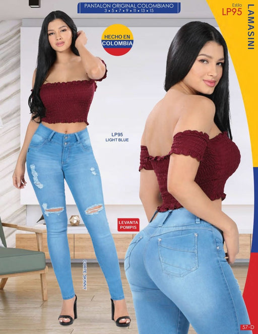 Pantalón de Mezclilla Colombiano LAM-LP95 - Lamasini Jeans