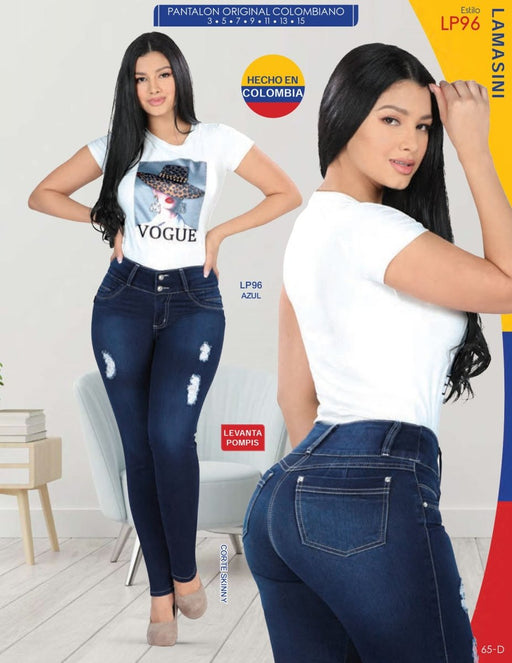 Pantalón de Mezclilla Colombiano LAM-LP96 - Lamasini Jeans