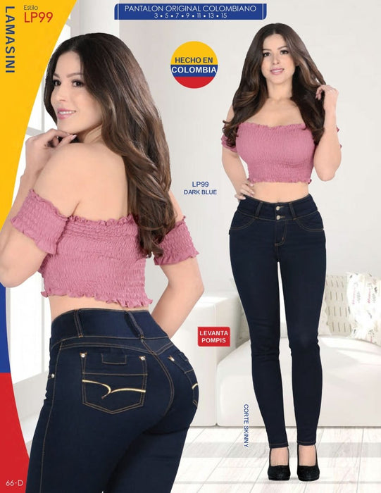 Comprar Pantalon Jean Colombiano con pretina alta online