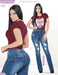 Pantalón Vaquero de Mezclilla Strech LAM-L673 - Lamasini Jeans