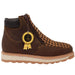 Petatillo Square Toe Double Density Work Boots Brown with Doble Zipper - Hooch Boots