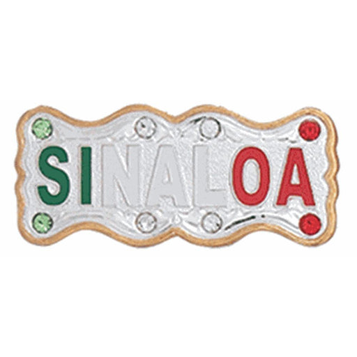 Placa para Sombrero Sinaloa Tricolor PLA-SIN - impormexico
