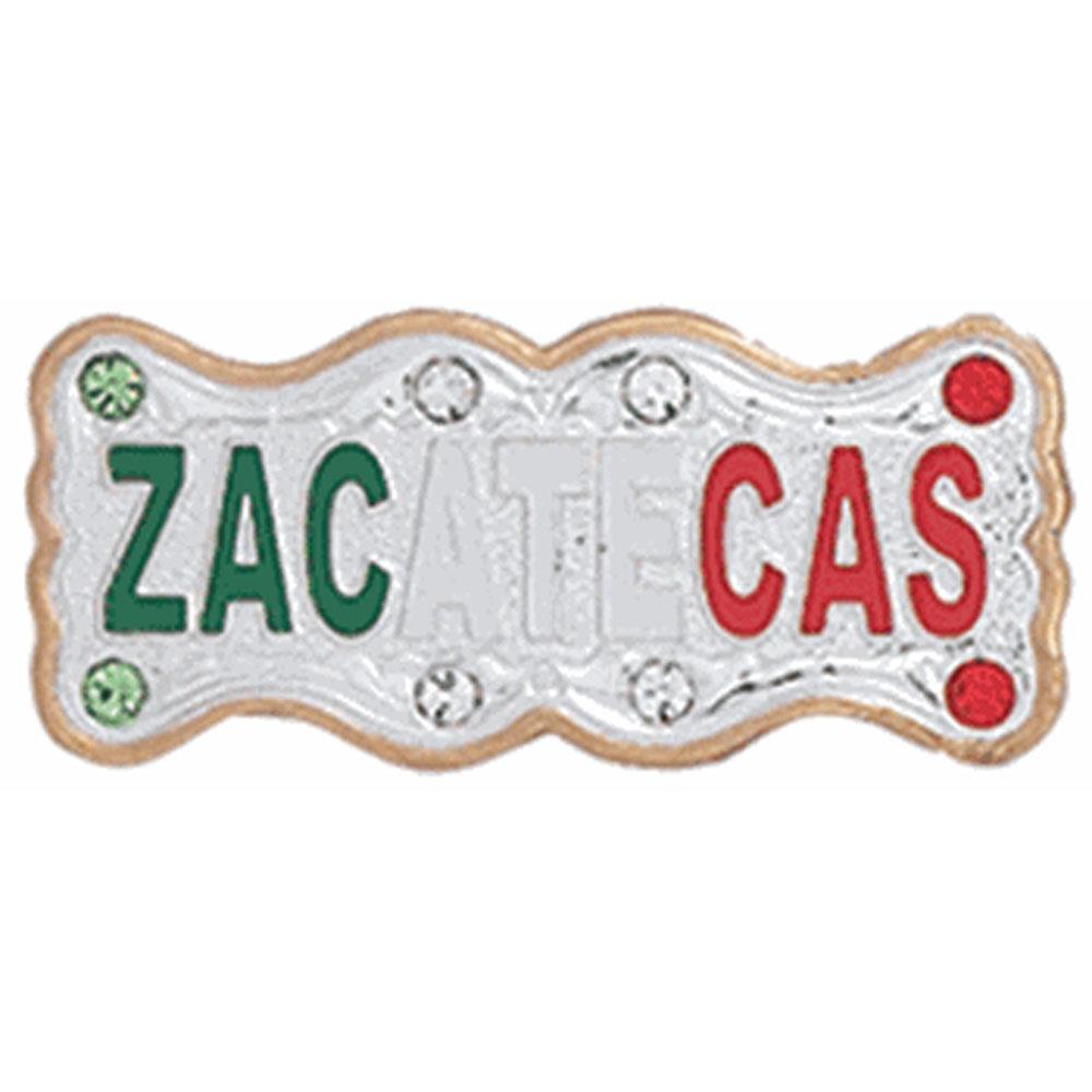 Placa para Sombrero Zacatecas Tricolor PLA-ZAC - caballobronco.com