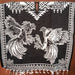 Poncho con Gallos de Pelea Bordado Doble Vista Artesanal imp-73125 - ImporMexico