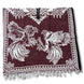 Poncho con Gallos de Pelea Bordado Doble Vista Artesanal imp-73125 - ImporMexico