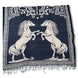 Poncho de Caballos Bordado Doble Vista Artesanal imp-73126 - ImporMexico