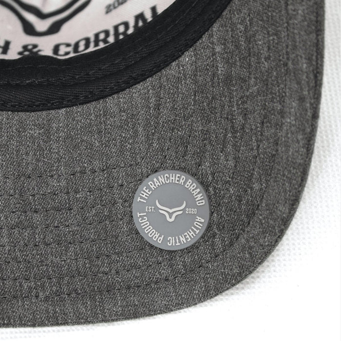 Ranch & Corral Trucker Hat with Gray Rooster - Hooch