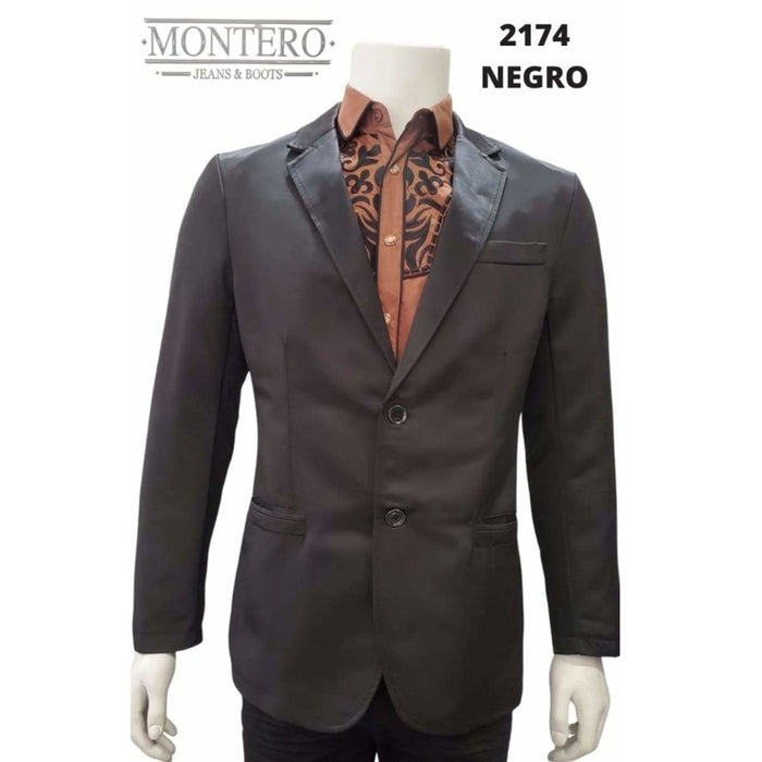 Saco Vaquero para Hombre Color Negro MON-2174N - Montero