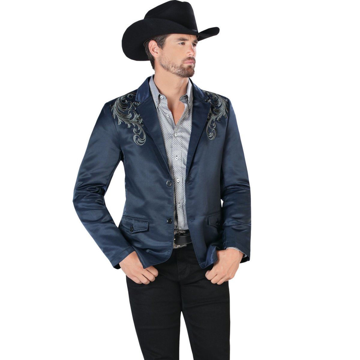Montero Men's Denim Jacket Navy Blue MON-2173A