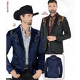 Saco Vaquero para Hombre Montero Negro con Oro MON-2173N - Montero