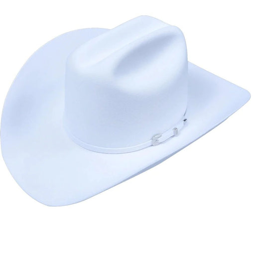 Serratelli 3X Felt Western Cowboy Hat White 3 1/2" Brim - Serratelli