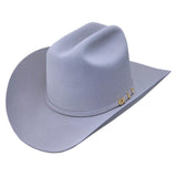 Cloud Gray Serratelli 6X felt western hat with traditional cattleman crown and premium wool blend