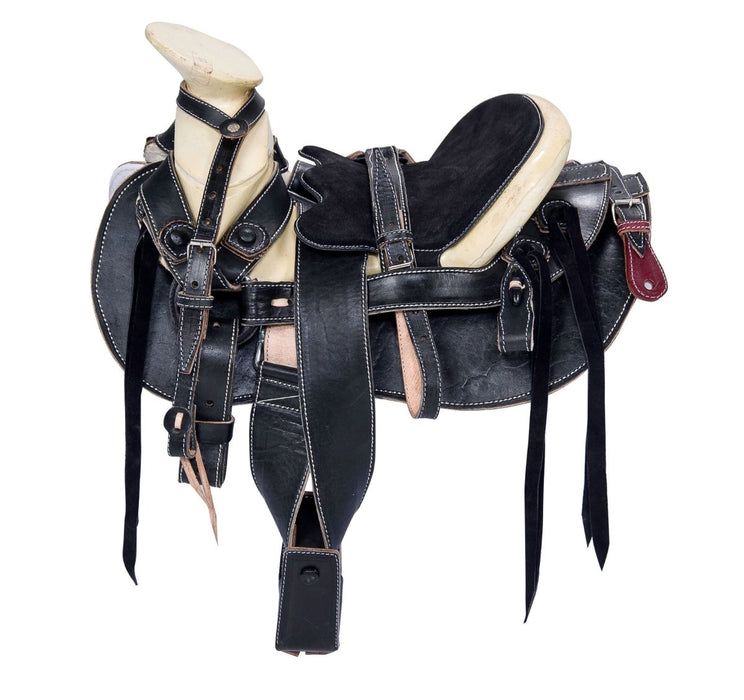 Silla de Montar Charra para Pony Color Negro WD-1053 - White Diamonds Boots