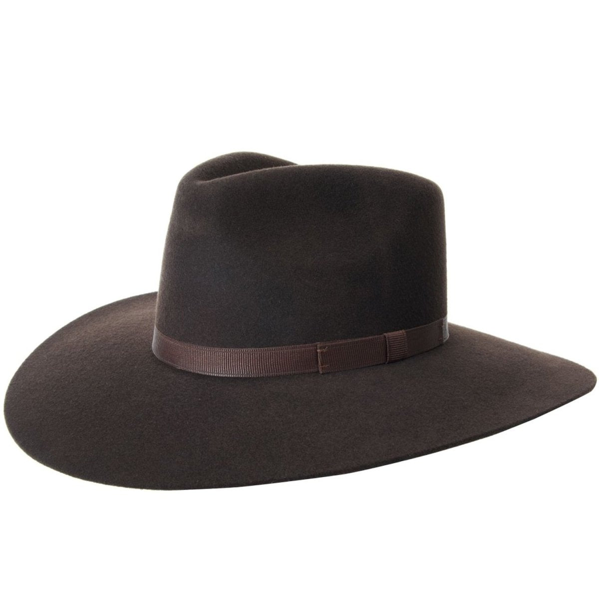 Sombrero Australiano Vaquero para Mujer de Lana Color Cafe
