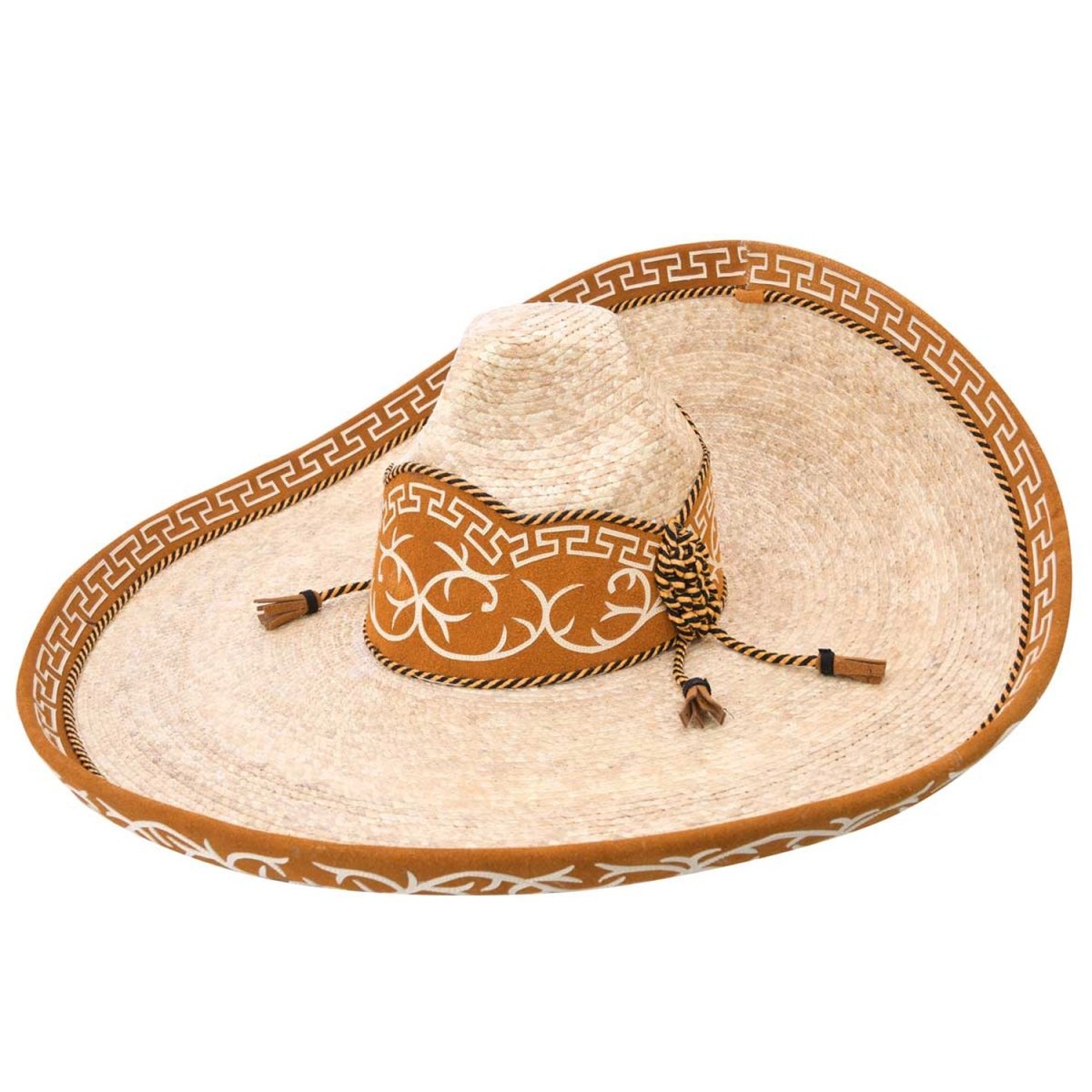 Sombrero Charro Fino de Paja Galoneado WD-792 - White Diamonds Boots