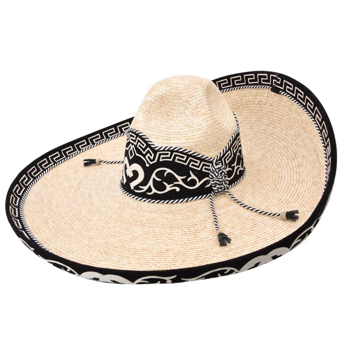 Sombrero Charro De Paja WD 11-795 Natural-Marrón